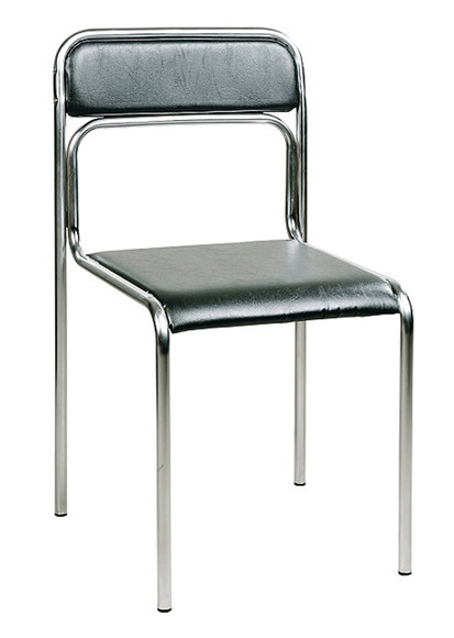 Посетителски стол в черен цвят.