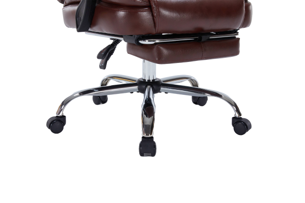 ДИРЕКТОРСКИ СТОЛ AIR MAX ЕКО КОЖА КАФЯВ