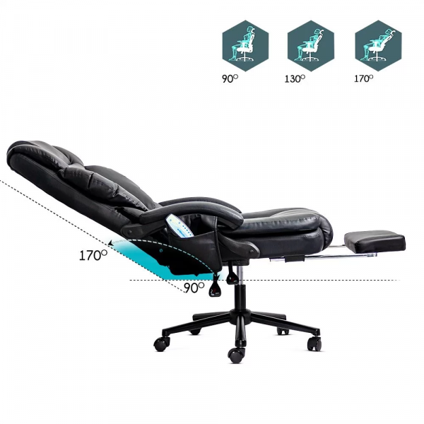 Директорски стол в черен цвят.