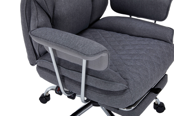 ДИРЕКТОРСКИ СТОЛ IMPERIAL ДАМАСКА СИВ