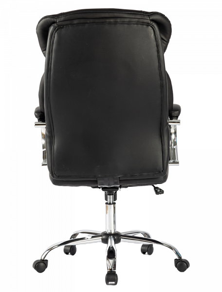 Директорски кожен стол в черен цвят.