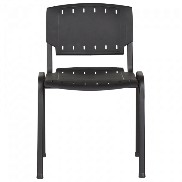 Посетителски стол в черен цвят.