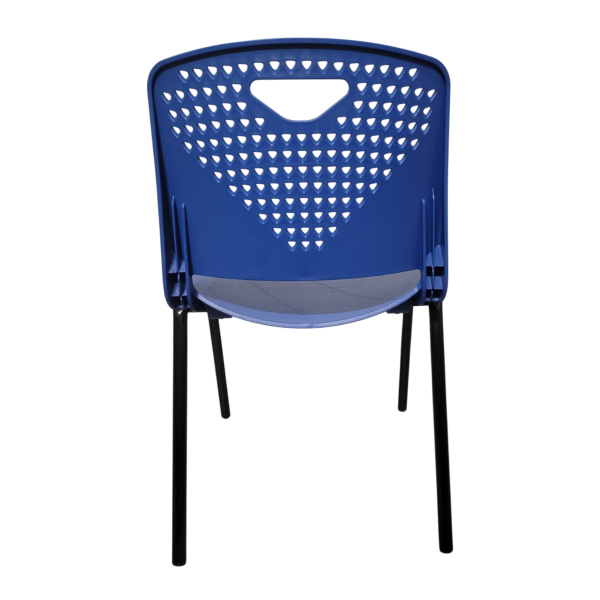 Син посетителски стол.