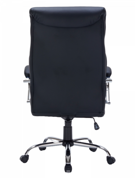 Черен директорски стол в естествена кожа.