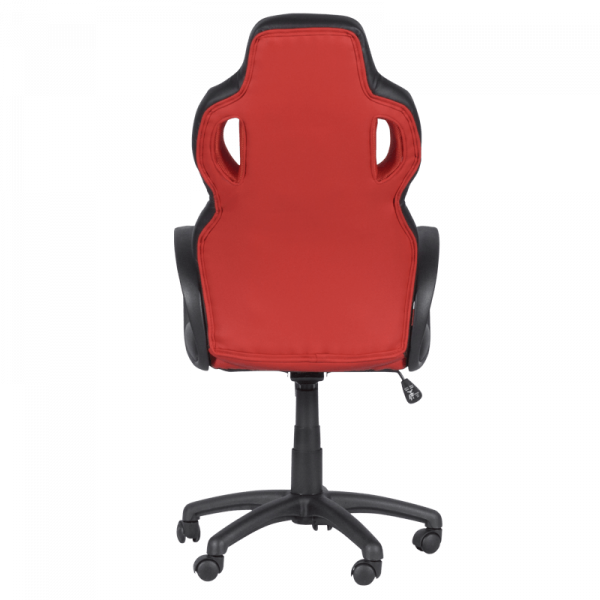 Геймърски стол в червен цвят.