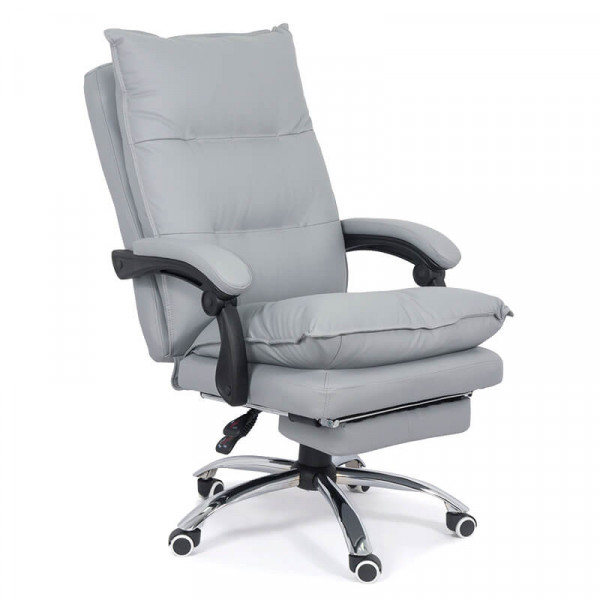 Директорски стол в сив цвят.