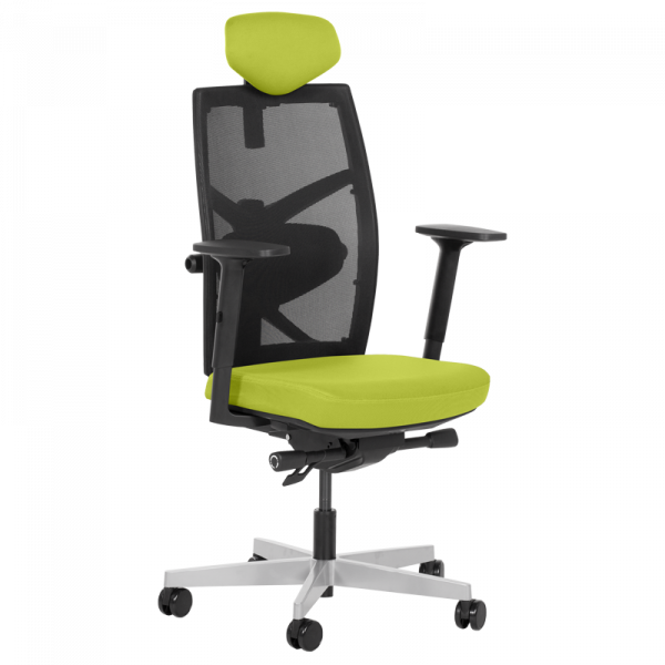 ДИРЕКТОРСКИ СТОЛ FREDO ДАМАСКА + МЕШ ГОРЧИЦА