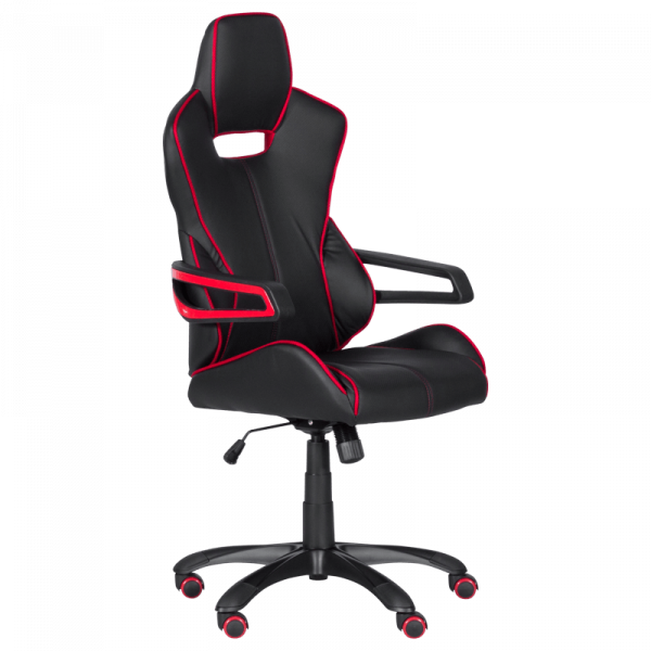 ГЕЙМЪРСКИ СТОЛ 7513 ЕКО КОЖА ЧЕРЕН + ЧЕРВЕН