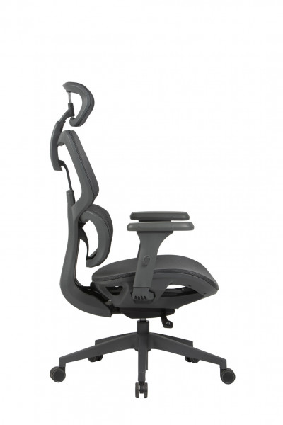 Ергономичен стол в черен цвят.