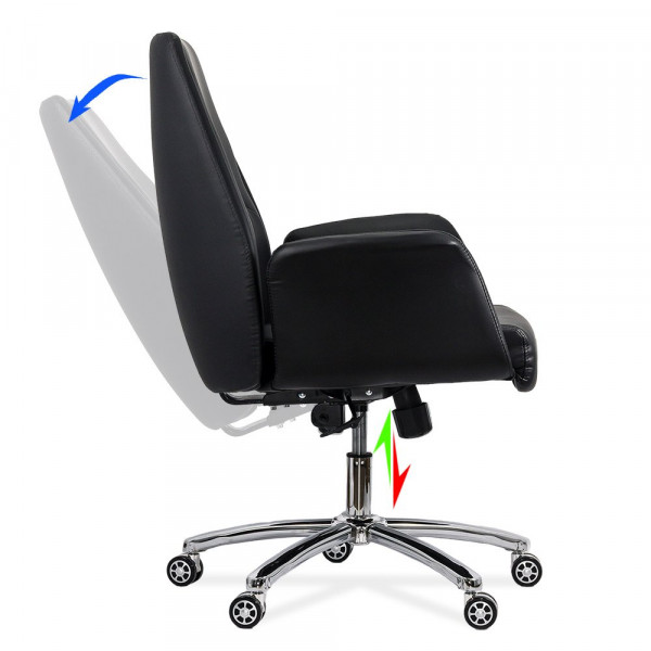 Директорски стол в черен цвят.