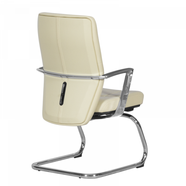 ПОСЕТИТЕЛСКИ СТОЛ SIENA LUX ЕСТЕСТВЕНА КОЖА КРЕМ