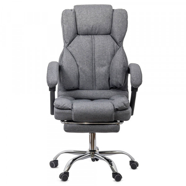 Директорски стол в сив цвят.