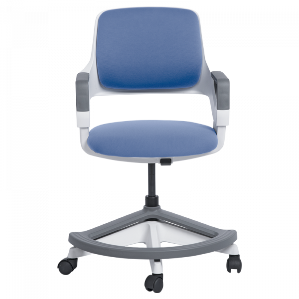 Детски стол в син цвят.