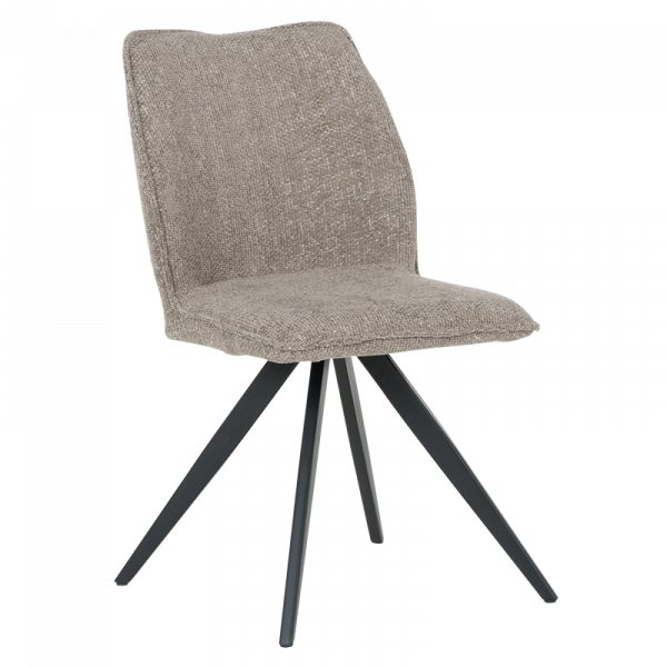 Трапезен стол в бежов цвят.