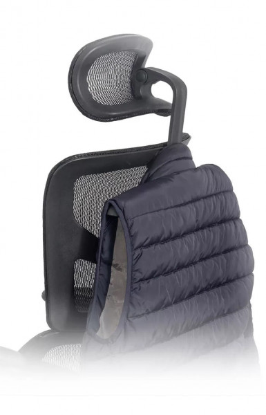 Ергономичен стол в черен цвят.