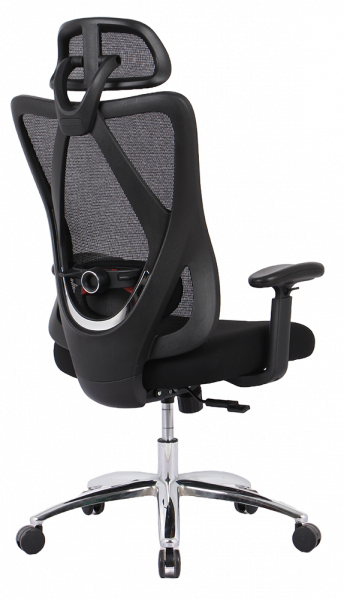 Ергономичен стол в черен цвят.