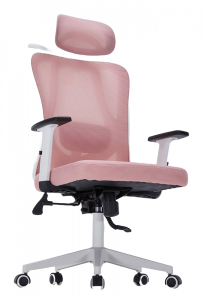 ЕРГОНОМИЧЕН СТОЛ VELLA МЕШ РОЗОВ