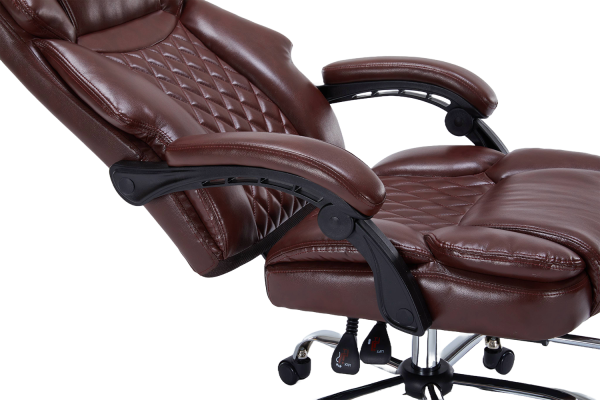 ДИРЕКТОРСКИ СТОЛ AIR MAX ЕКО КОЖА КАФЯВ