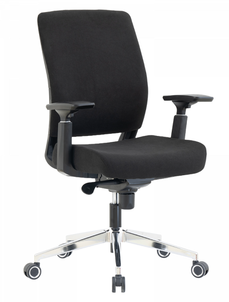 Черен работен стол.