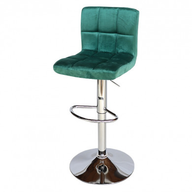 БАР СТОЛ CALIPSO 12 КАДИФЕ ТЪМНОЗЕЛЕН