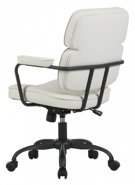 Работен стол в бял цвят.