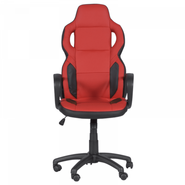 Геймърски стол в червен цвят.