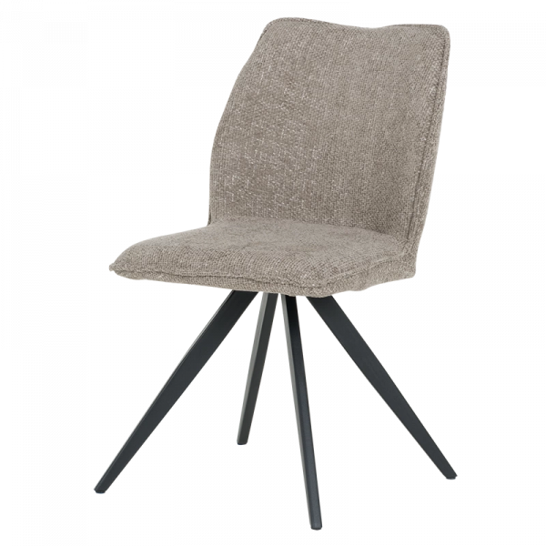 Трапезен стол в бежов цвят.