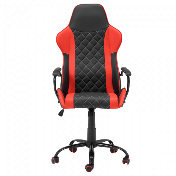 Геймърски стол в червен цвят.