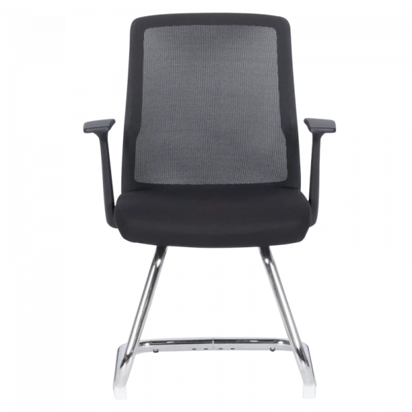 Посетителски стол в черен цвят.