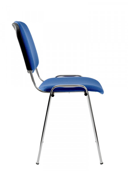 Син посетителски стол.