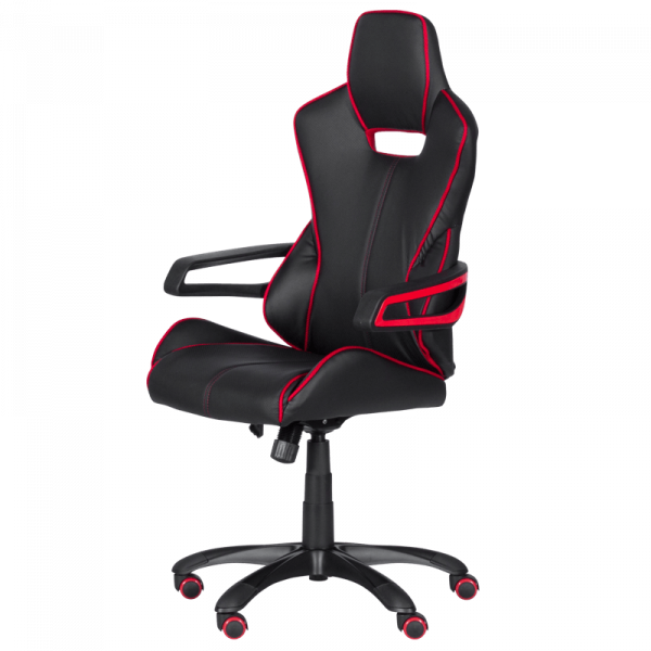 ГЕЙМЪРСКИ СТОЛ 7513 ЕКО КОЖА ЧЕРЕН + ЧЕРВЕН