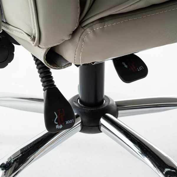 ДИРЕКТОРСКИ СТОЛ SOLOMON ЕКО КОЖА СИВ