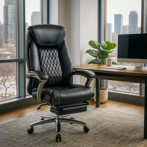 Черен директорски стол.