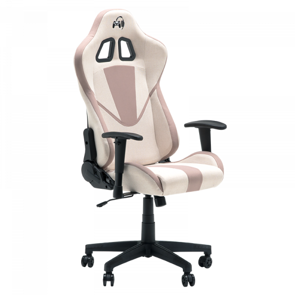 Геймърски стол в цвят крем.