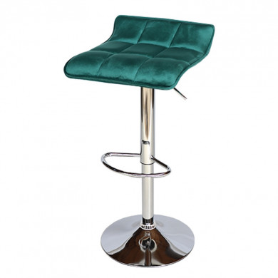 БАР СТОЛ CALIPSO 5 КАДИФЕ ТЪМНОЗЕЛЕН