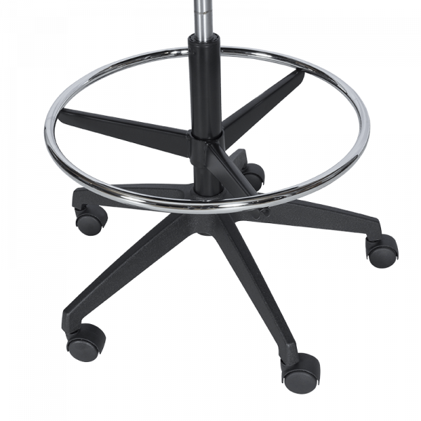 ОФИС СТОЛ 7556 BLACK, ДАМАСКА + МЕШ, ЧЕРЕН