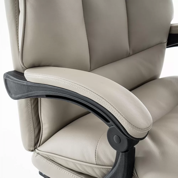 ДИРЕКТОРСКИ СТОЛ SOLOMON ЕКО КОЖА СИВ