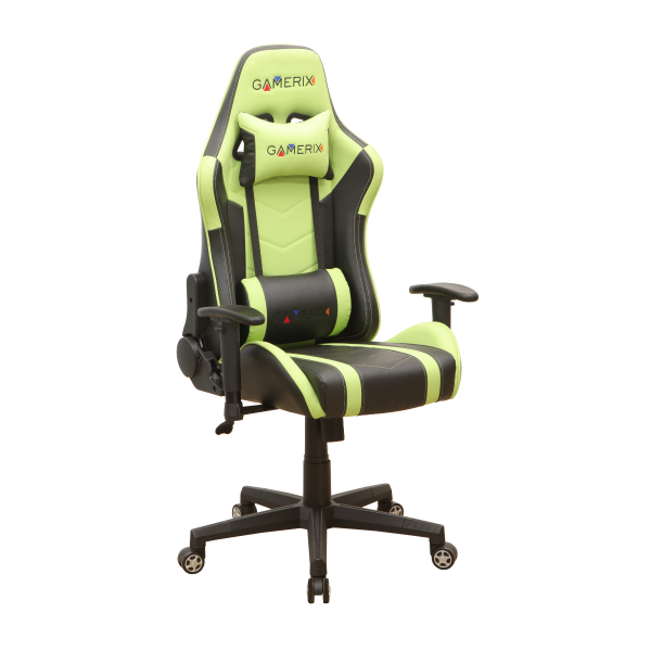 Зелен геймърски стол.