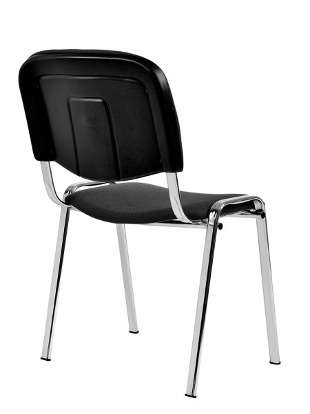 Посетителски стол в черен цвят.