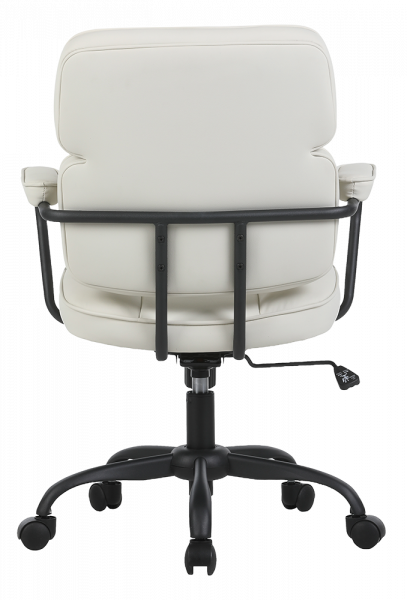 Работен стол в бял цвят.