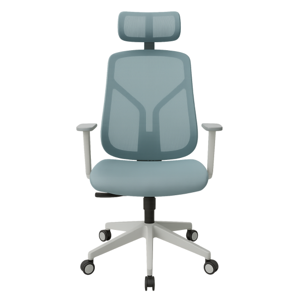 Син ергономичен стол. 