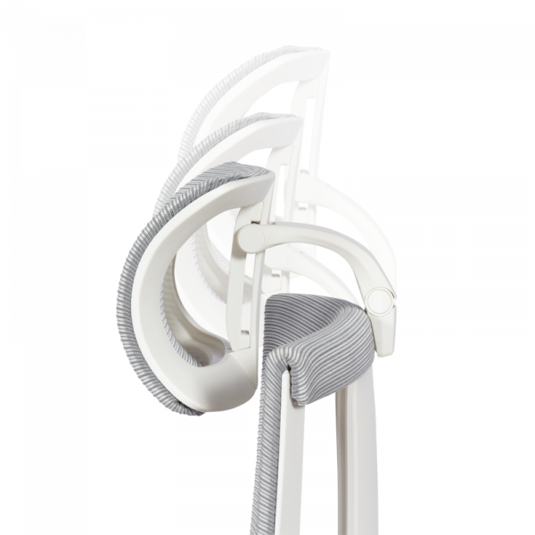 Ергономичен стол в сив цвят.