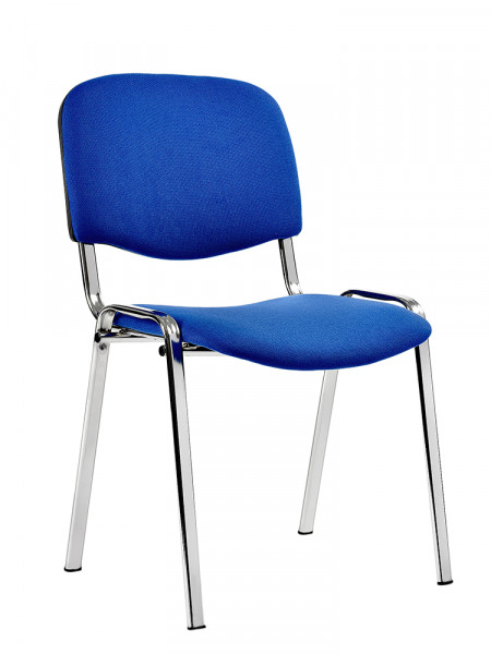 Син посетителски стол.