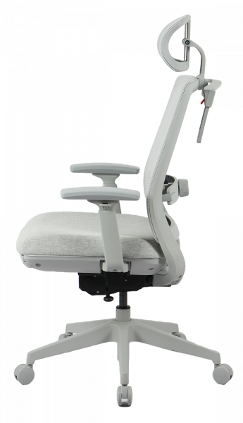 Сив ергономичен стол.