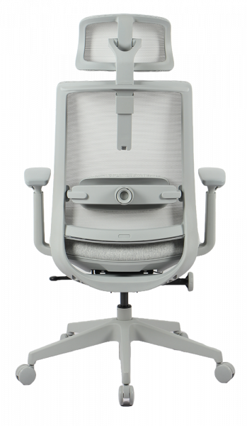 Сив ергономичен стол.