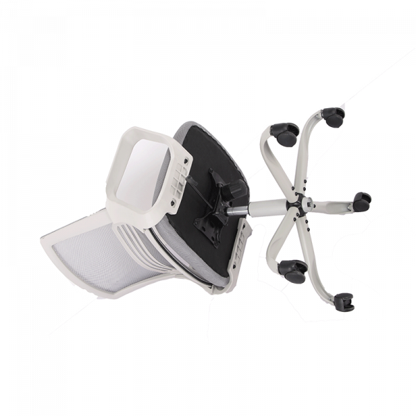 Работен стол в сив цвят.