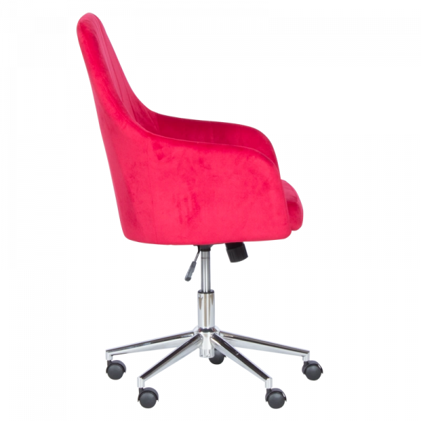 Работен стол в червен цвят.