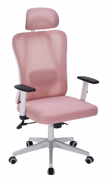 ЕРГОНОМИЧЕН СТОЛ VELLA МЕШ РОЗОВ