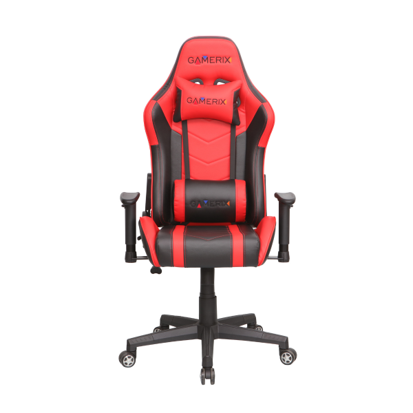 Червен геймърски стол.