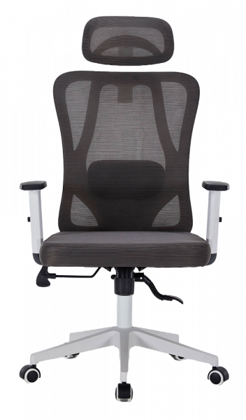 ЕРГОНОМИЧЕН СТОЛ VELLA МЕШ ТЪМНОСИВ